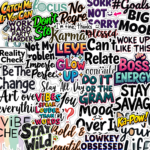 Font Affair Vinyl Stickers - Pack Of 50 Stickers