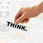 Think - Die Cut Vinyl Sticker - Image 2