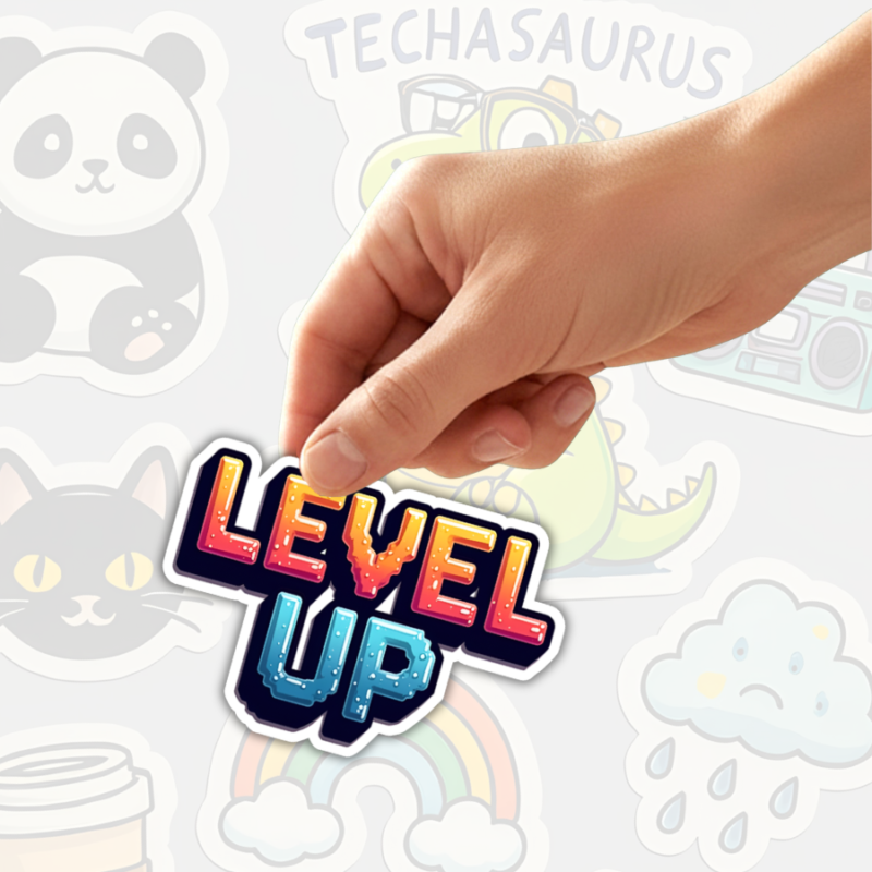 Level Up - Die Cut Vinyl Sticker