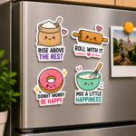 Mix a Little Happiness – Die-Cut Fridge Magnet Set - Image 3