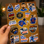 Virat Kohli Fan | Mini Vinyl Sticker Sheet - Image 3