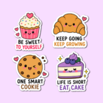 The Cozy Bakery – Die-Cut Fridge Magnet Set - Image 3