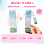 Journey Unfold – Acrylic Bookmark with Charm - Image 2