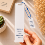 Bookmark Reminder – Acrylic Bookmark with Charm