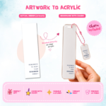 Bookmark Reminder – Acrylic Bookmark with Charm - Image 2