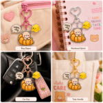 Snuggle Bear Key Charms Set - Image 3