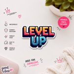 Level Up - Die Cut Vinyl Sticker - Image 3