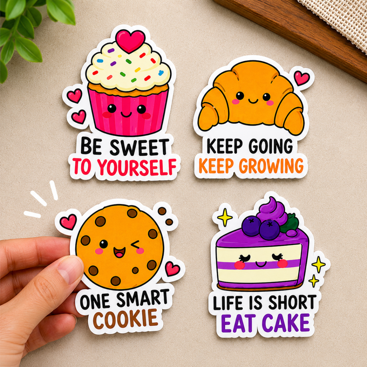 3 The Cozy Bakery – Die-Cut Fridge Magnet Set - Image 1