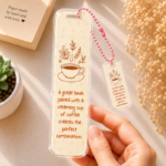 Brewed Stories – Acrylic Bookmark with Charm