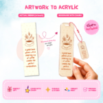 Brewed Stories – Acrylic Bookmark with Charm - Image 2