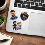 Virat Kohli Fan | Mini Vinyl Sticker Sheet - Image 5