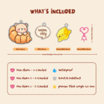 Snuggle Bear Key Charms Set - Image 4