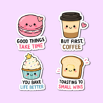 Good Things Take Time – Die-Cut Fridge Magnet Set - Image 4