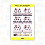 Kitten | Custom Kids Press & Peel Name Labels