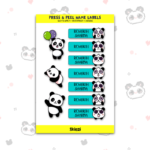 Panda Tag | Custom Kids Press & Peel Name Labels
